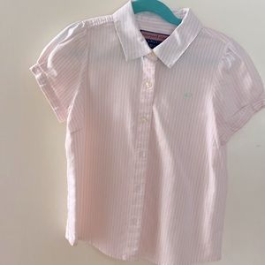 Vineyard Vines pink seersucker shirt
